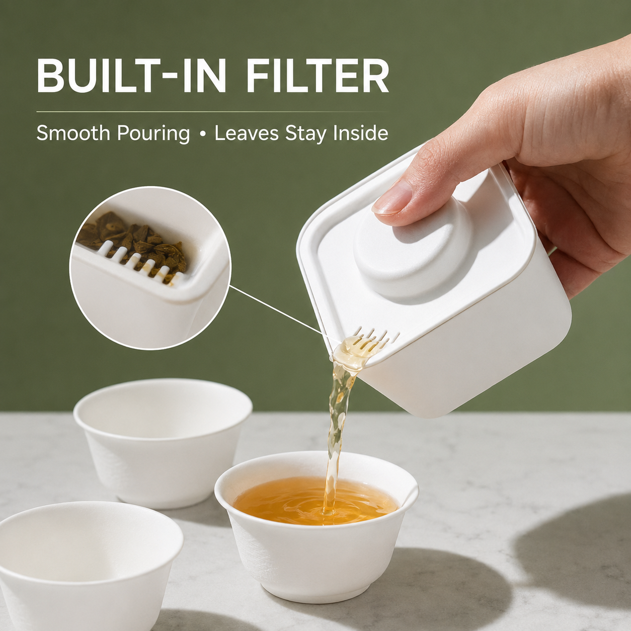 Portable tea set application scenes
